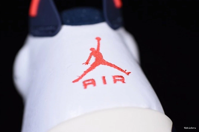 Cheap TBkick White Air 6 Infrared Retro Jordan Grey-Sail 23-Neutral Tinker 384664-104 0717